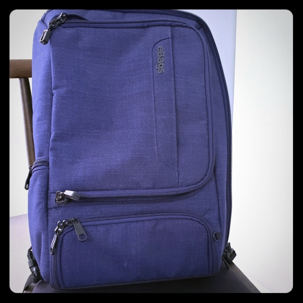 EBag Professional Laptop Sleek Blue Backpack